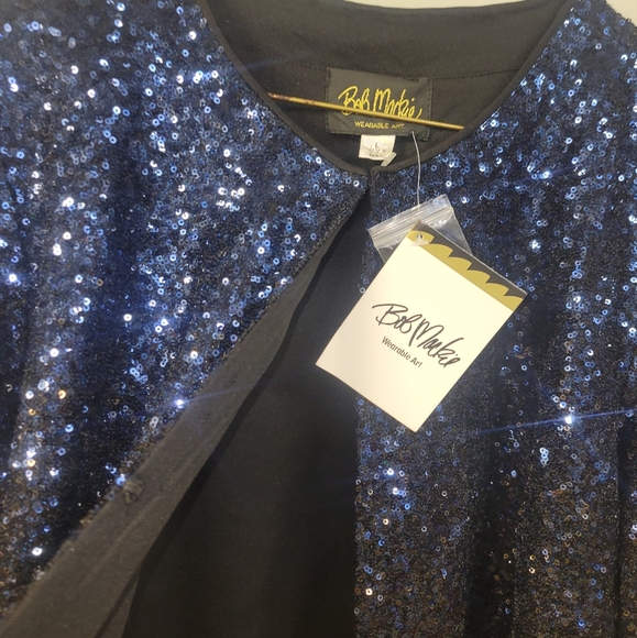 Bob Mackie Sequin Jacket - Picture 2 of 3